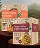 ORGANIC WISDOM Junk Free Ragi and Foxtail Noodles|384g each, each box contains 2 packs(192g each) along with tastemaker|Free from junk, maida, msg, refined oil, trans fat| Rich in Calcium, Protein and Fiber