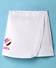 US Polo Assn Cotton Knit Hearts Shaped Sequinned Detailing Skorts - White