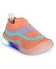Chiu Mesh Detailed & Colour Blocked LED Shoes - Peach