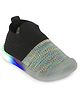 Chiu Mesh Detailed & Colour Blocked LED Sheos - Black
