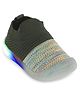 Chiu Mesh Detailed & Colour Blocked LED Sheos - Green
