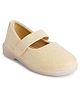 Chiu Checked & Glitter Detailed Ballerinas - Cream