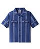 Dapper Dudes Full Sleeves Striped Shirt - Blue