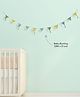 Mi Arcus 100% Cotton Knitted Triangle Bunting for Newborn Baby Nursery Wall Decor  Multicolor