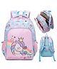 SANJARY Cute Unicorn Design & Comfortable Shoulder School Backpack for Kids  color design may vary Height 14 Inches