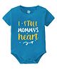 Baby Buzz Valentine's Day Theme 100% Cotton Half Sleeves I Stole Mommys Heart Text Printed Onesie - Blue