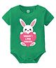 Baby Buzz 100% Cotton Valentines Day Theme Half Sleeves Daddys Little Valentine Text Printed Onesie - Green