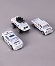 Kids Fun Toys Die Cast 1 : 64 Scale Tank Pickup truck &  Ambulance Car Set of 3 - White