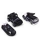 Kids Fun  Die Cast Military Jeep, Armoured Truck and Hovercraft Set of 3 - Black