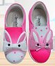 IMAGINO Bunny Designed & Beads Embellished Hand Painted Canvas Shoes - Pink