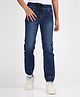 Zion Cotton Denim Mild Washed Joggers - Navy Blue