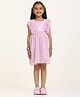 Zion Frill Sleeves Glitter Embellished Dress - Lavender