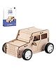 Happy Hues DIY 3D Wooden Car Puzzle Kit  STEM Model for Kids Ages  8 + Years, Vintage Car with Self Assembly, Craft Construction Toy for Boys & Girls