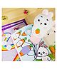Happy Hues Magic Sticker and Stamper Activity Kit for Kids Easy-to-Use Stampers, Vibrant Stickers, and Creative Fun Perfect Travel Arts and Crafts Set- Bunny