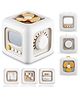 HAPPY HUES 6-in-1 Activity Cube for Babies & Toddlers- Educational Sensory Toy to Develop Fine Motor Skills-Travel Toys