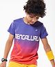 Pine Active Knit Half Sleeves High Stretch Bengaluru IPL Jersey T-Shirt - Blue & Red