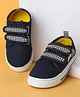 Cute Walk by Babyhug Velcro Closure Casual Shoes with Checks - Navy Blue