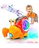 MUREN Crab toy Crawling rechargeable Musical hermit Sensory Walking toy for Kids Orange-Pack of 1