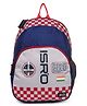 QIPS ISRO Printed School Bag Royal Blue - Height 12 Inches