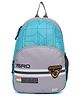 QIPS ISRO Printed School Bag Light Blue - Height 12 Inches