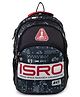 QIPS ISRO Printed School Backpack Black - Height 18 Inches