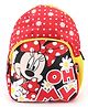 Mickey Mouse And Friends Backpack with Polka Dots & Minnie Mouse Print - Height 12 Inches( Color may vary)