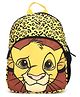 Disney Lion King Printed Backpack Light Yellow - Height 12 Inches