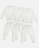 Trampoline Pack Of 3 Full Sleeves Striped Thermal Sets - White