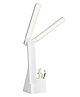 Sanjary  Foldable Rechargeable Dual  LED Lamp with Pen Holder for desk color design may vary