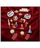 Todfod Diwali Theme Photo Booth Cards/Props for Baby Girls & Kids, New Born, 20+ pcs Diwali Cards for Photoshoot Celebrations Decorations Cardstock and Learning (set of 20)