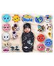 Todfod Food Theme Photo Booth Cards/Props for Baby Girls & Kids, New Born, 20+ pieces Solar planets Cards for Photoshoot Celebrations Decorations Cardstock and Learning (set of 20)