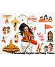 TodFod 23+ Pcs Lord God Theme Photo Booth Cards/Props for Girls, Kids, New Born,  Theme Props for Photoshoot Celebrations Decorations Makeup Props Cardstock