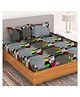 Bedspun 150 TC Microfiber 1 U Double Bedsheet with 2 Pillow Covers (Abstract)