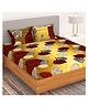 Bedspun 150 TC Microfiber 1 U Double Bedsheet with 2 Pillow Covers (Floral)