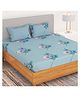 Bedspun 150 TC Microfiber 1 U Double Bedsheet with 2 Pillow Covers (Floral)