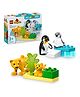 LEGO DUPLO Town Wild Animal Families: Penguins & Lions Imagination Toy 10 Pieces - 10442