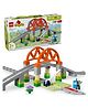 LEGO DUPLO Town Train Bridge and Tracks Expansion Set 42 Pieces - 10426
