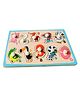 Wudly Wooden Numbers Knob Puzzle Board Animal Shaped Educational Puzzle