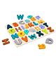 Wudly Alphabet Board Early Learning Wooden Knob Puzzle