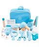 Wudly Wooden Hair Dresser Play Set  Kids' Pretend Hair Salon with Mirror, Comb, Scissors, Hair Dryer & Styling Accessories for Imaginative Play