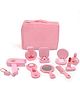 Wudly Wooden Makeup Play Set  Pretend Beauty Kit for Kids with Mirror, Brush & Accessories  Ideal for Imaginative Role Play and Skill Development
