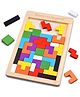 Wudly Wooden Russian Block Puzzle  5mm Educational Tetris Game for Kids & Adults