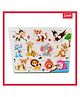Wudly - Wooden Pet Animal Learning Knob Puzzle with White Board