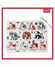 Wudly Wooden Animal Family Puzzle Board with Knobs