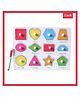 Wudly - Wooden ShapesLearning Knob Puzzle with White Board