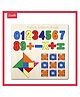 Wudly - Wooden Numbers with XO Four Smart Brain Puzzle
