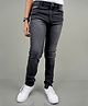Knit N Knot Denim Mild Washed Stretchable Jeans - Black