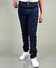 Knit N Knot Denim Solid Stretchable Jeans - Navy Blue