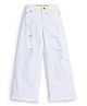 Knit N Knot Denim Distressed Jeans - White