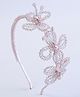 CHOKO Butterfly Designed Beads Detailed Hair Band - Pink & Off White